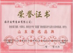 山東省著名品牌